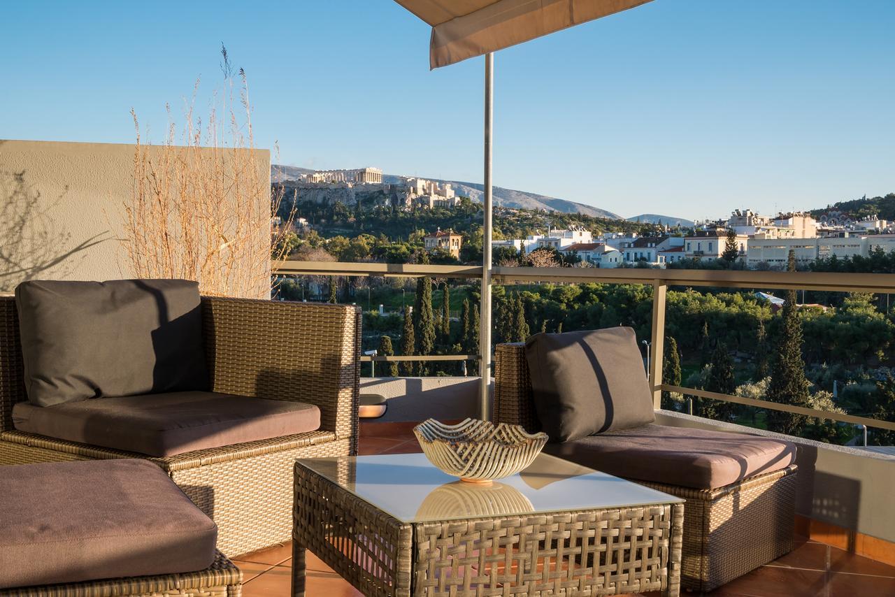 Apartamento Virgo - Loft With Spectacular View To Acropolis Atenas Exterior foto