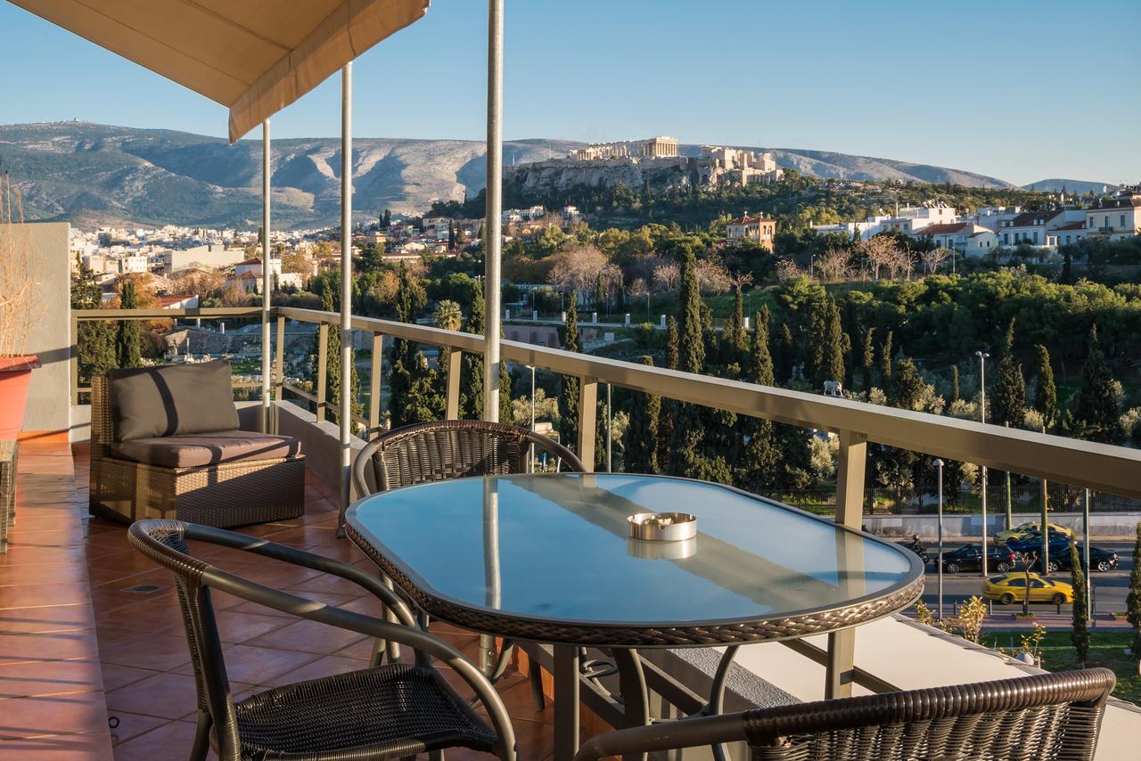 Apartamento Virgo - Loft With Spectacular View To Acropolis Atenas Exterior foto