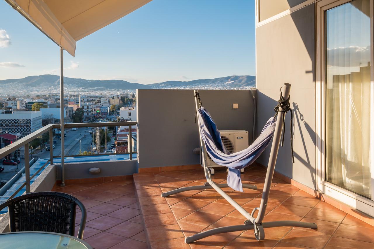 Apartamento Virgo - Loft With Spectacular View To Acropolis Atenas Exterior foto