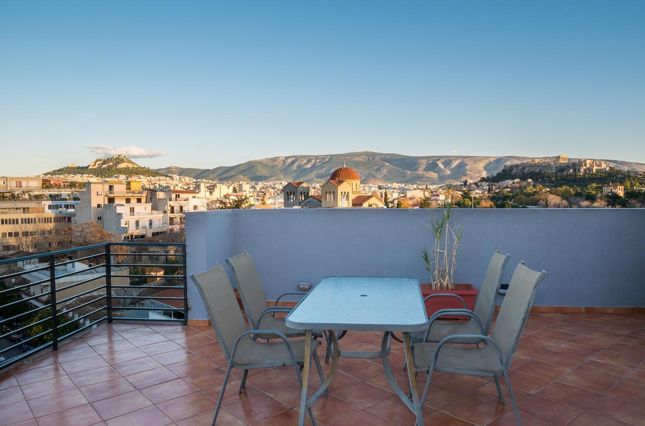 Apartamento Virgo - Loft With Spectacular View To Acropolis Atenas Exterior foto