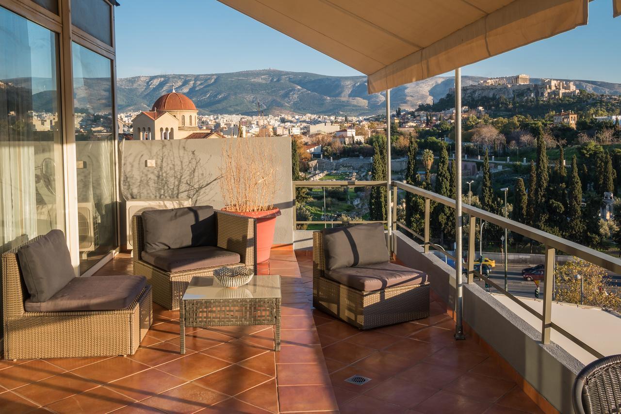 Apartamento Virgo - Loft With Spectacular View To Acropolis Atenas Exterior foto