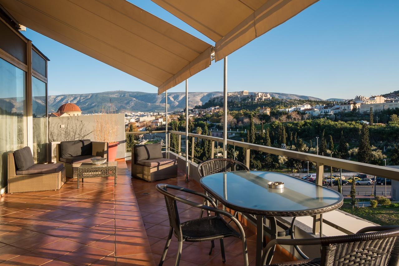 Apartamento Virgo - Loft With Spectacular View To Acropolis Atenas Exterior foto